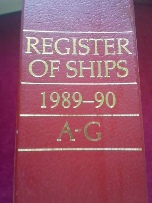 Lloyds Register of Ships 1989-90 A-G