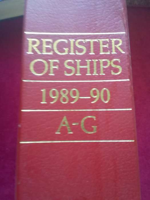 Lloyds Register of Ships 1989-90 A-G