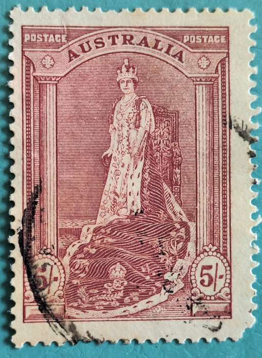 Australia 1938 5 shillings 1 Used stamp