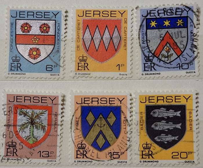 Jersey 1981 Coat of Arms 6 Used stamps