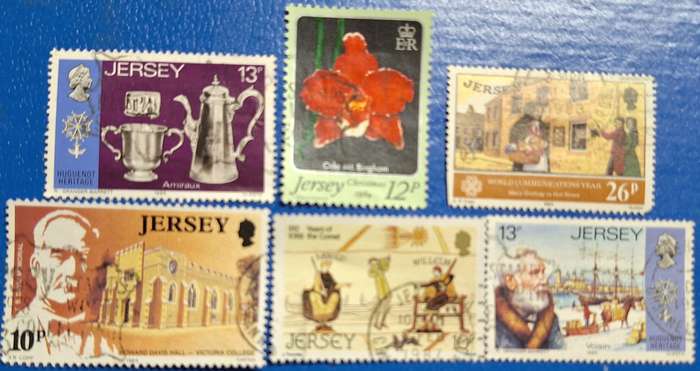 Jersey Mixed Lot of 6 Used stamps