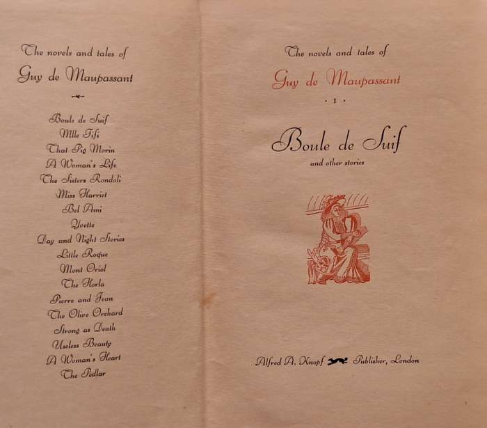 Boule de Suif and Other Stories  by Guy de Maupassant Hardcover