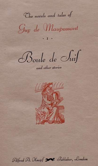 Boule de Suif and Other Stories  by Guy de Maupassant Hardcover