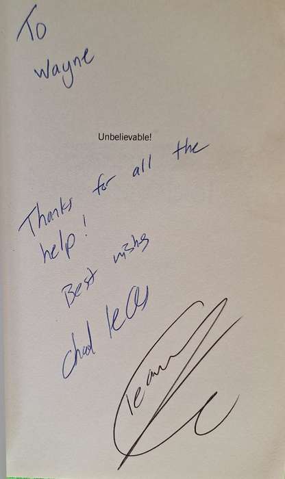 Unelievable! by Chad le Clos with Myan Subrayan Paperback  Signed