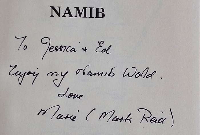 Namib by Mark Reid Hardcover Signed