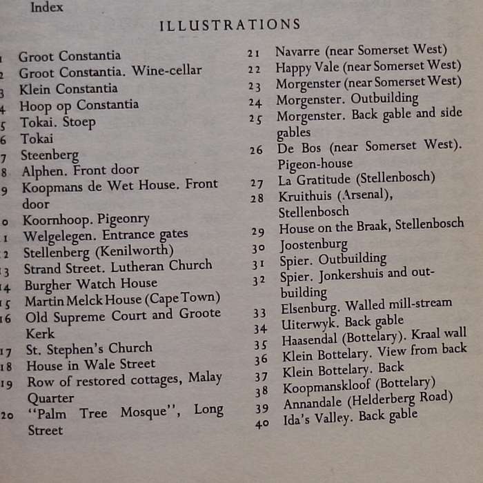 Cape Dutch Houses and Farms by C de Bosdari Softcover 1971 Third Edition
