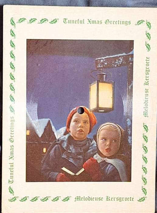Tuneful Christmas Greetings: Silent Night (Flexi-disc, 78 RPM, Shape, S/Sided)
