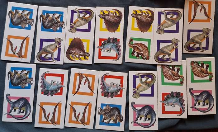 Vintage Ravensburger Dinosaur Dominoes
