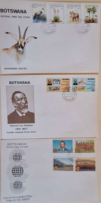 Zimbabwe Mixed Lot of 3 FDCs