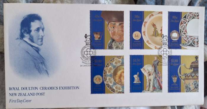 New Zealand 1993 Royal Doulton Ceremics Exhibition FDC