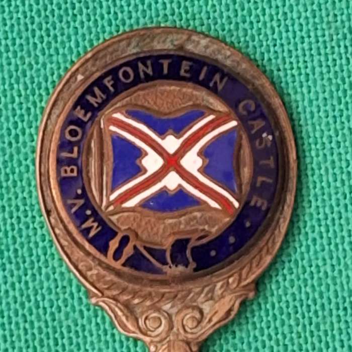 Vintage Union Castle Line Bloemfontein Castle Teaspoon