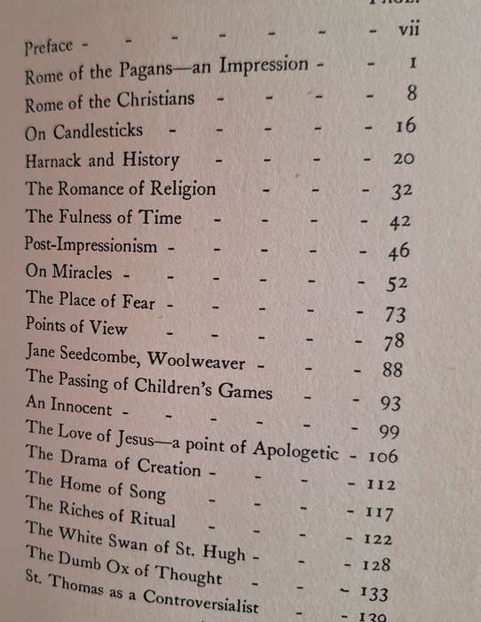 The Wayside: A Priest's Gleanings by Vincent McNabb Hardcover 1934 Second Edition