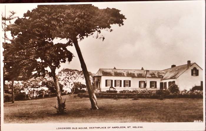Vintage Post Card Longwood Old House, Deathplace of Napoleon, St. Helena