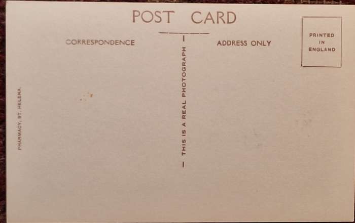 Vintage Post Card Longwood Old House, Deathplace of Napoleon, St. Helena