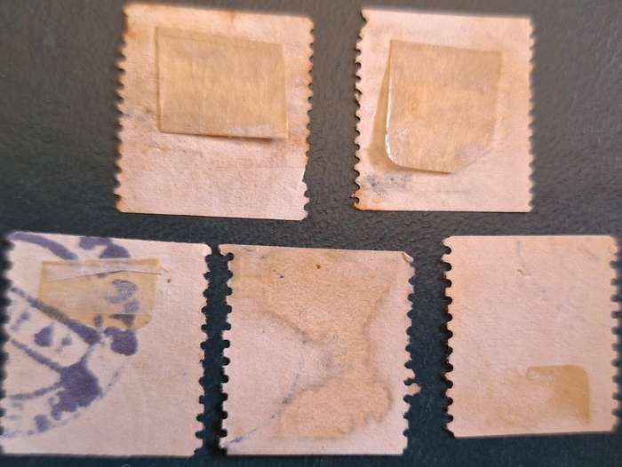 Sweden Mixed Lot of 5 Used Hinged Coil Stamps