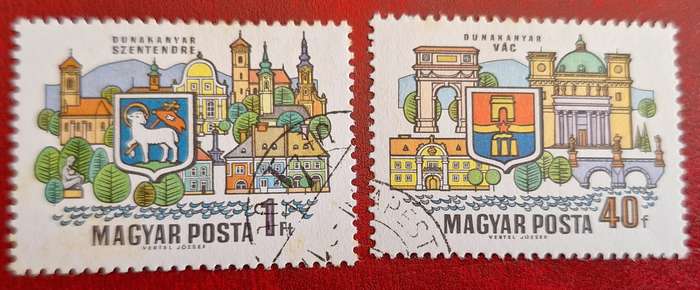 Hungary 1969 Danube Towns 2 Used Hinged stamps