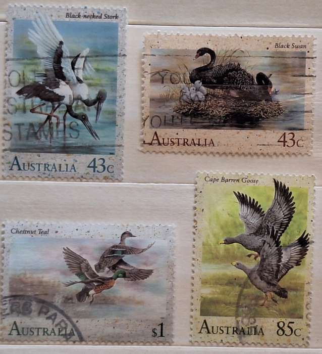 Australia 1991 Water Birds Set of 4 Used Hinged stamps