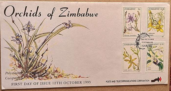 Zimbabwe 1993 Orchids of Zimbabwe FDC