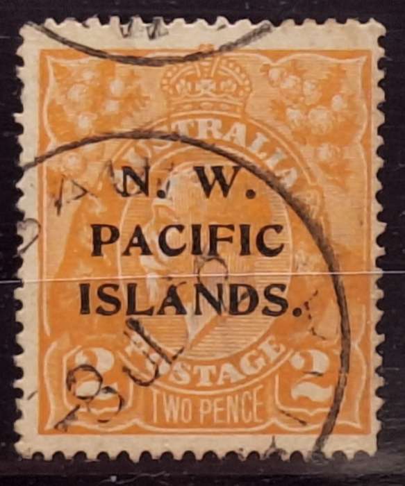 Australia 1918 N.W. Pacific Islands Overprint 1 Cancelled stamp