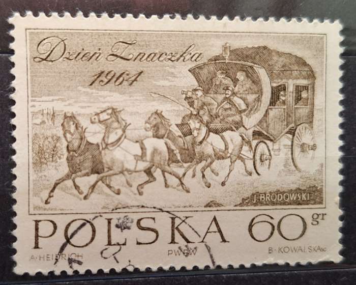 Poland 1964 Stamp Day 1 Cancelled stamp