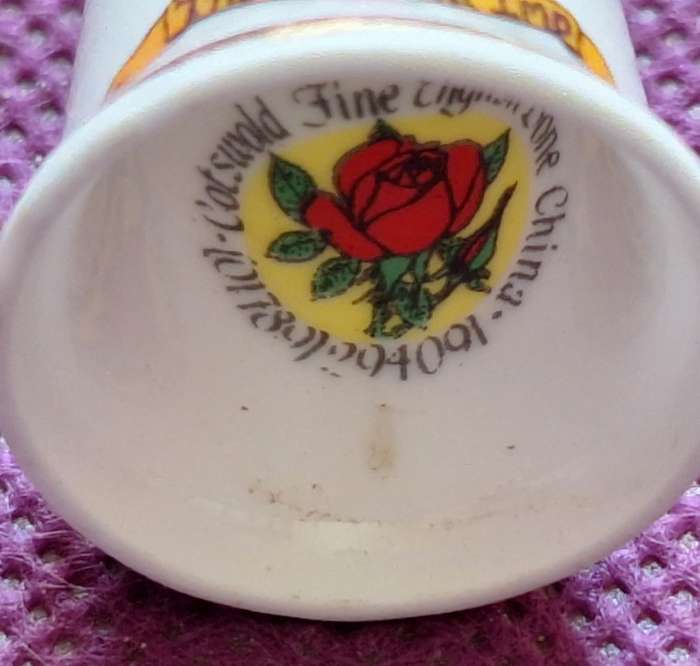 Thimble Cotswold Fine English Bone China The Lincoln Imp