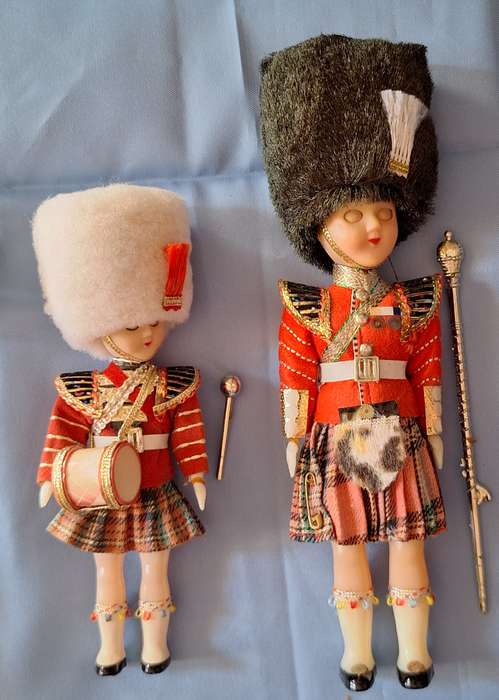 Vintage 1980's Palace Guard / Queens Guard Toy Dolls