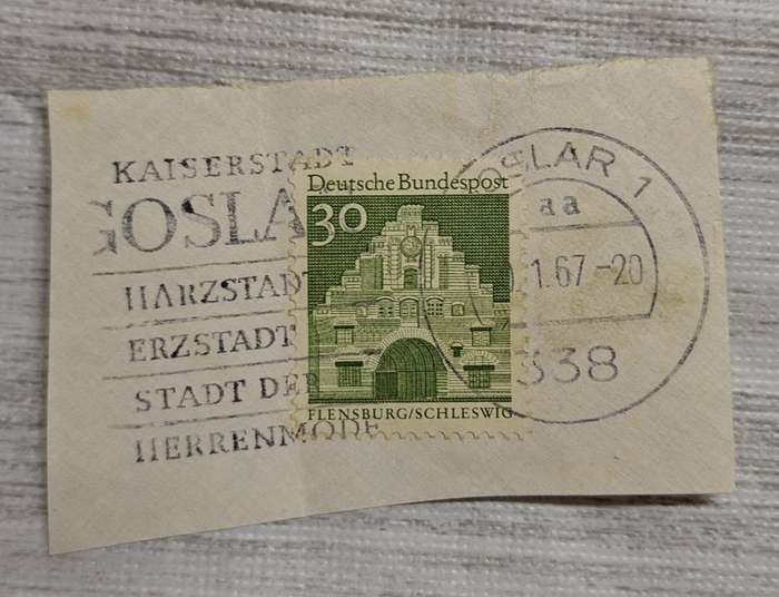 Germany 1967 Kaiserstadt Goslar Post mark