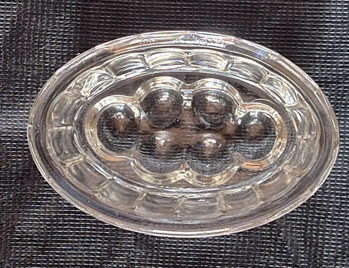 Small Vintage Oval Glass Jelly Mould