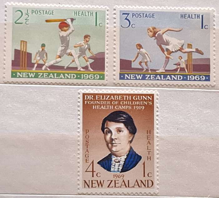 New Zealand 1969 Health Issue Set of 3 Mint stamps