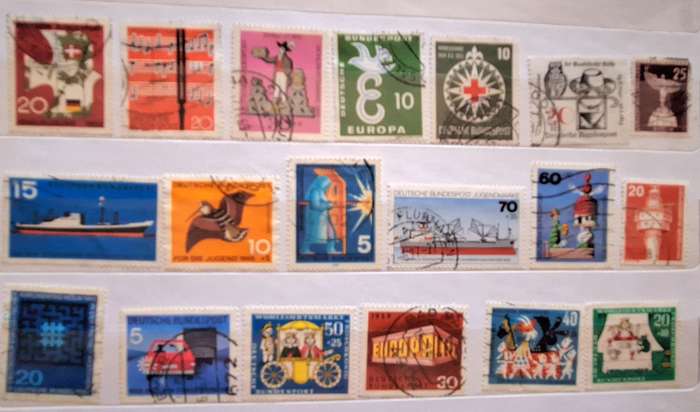 Germany Mixed Lot of 19 Used (some Hinged) stamps