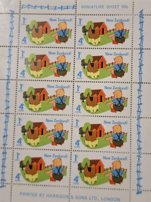 New Zealand 1975 Health Issue Mint Miniature Sheet