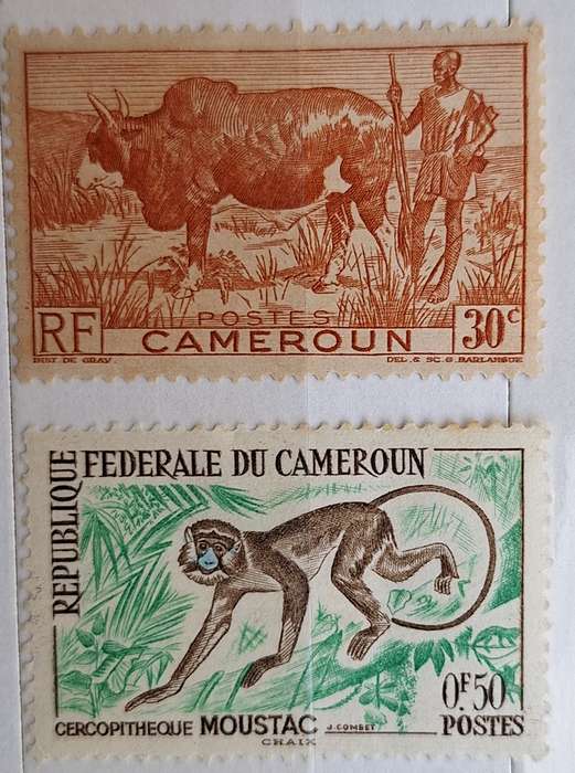 Cameroon 1946 Farm Animals and 1962 Animals 2 Unused Hinged stamps