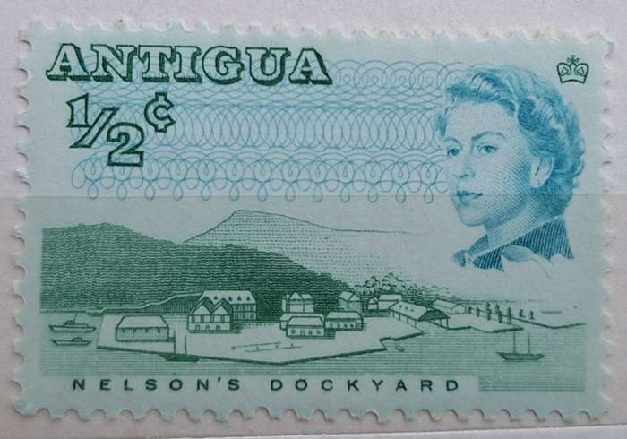 Antigua 1966 1/2 Cent Nelsons Dockyard 1 Mint stamp