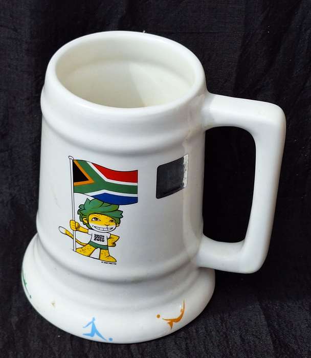 2010 Fifa World Cup South Africa Zakumi Stein Mug in original packaging