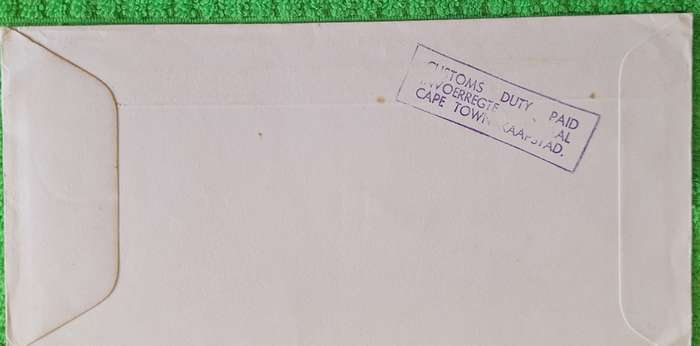Guernsey 1969 Sir Isaac Brock FDC Postally Used with Customs Stamped on back