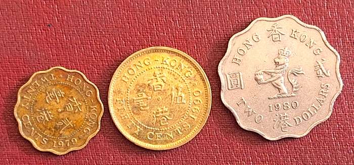 Hong Kong Mixed Lot of 3 coins