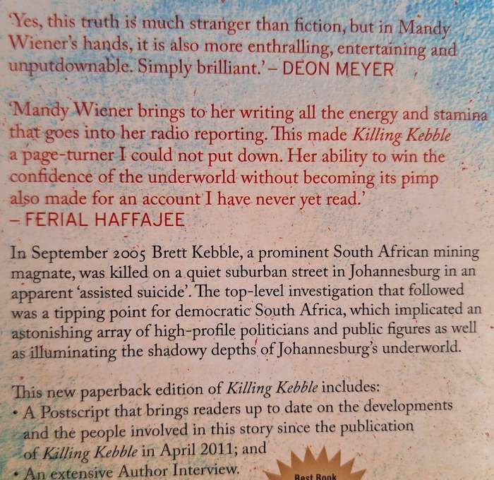 Killing Kebble: An Underworld Exposed by Mandy Wiener SIGNED