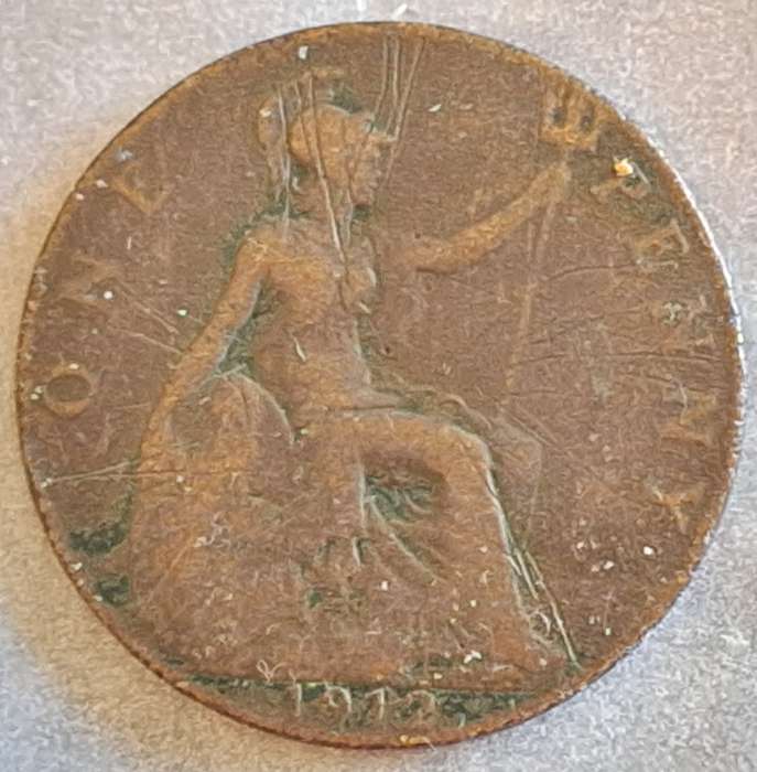 GB 1912 George V One Penny Bronze
