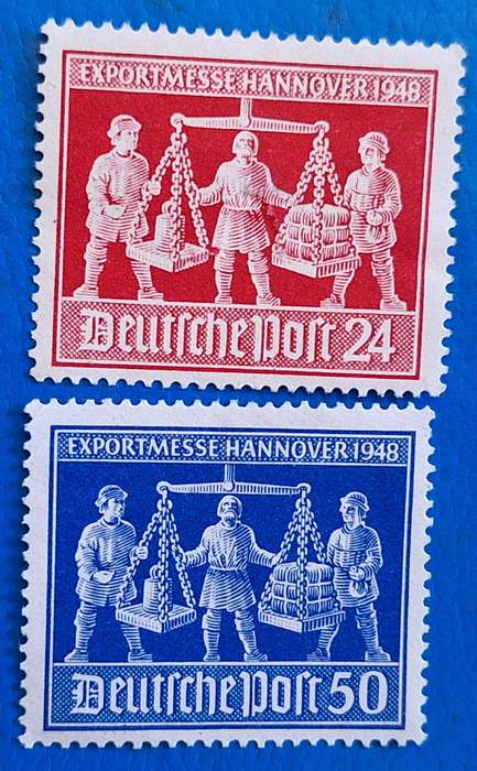 Germany 1948 Hanover Fair Set of 2 Unused stamps