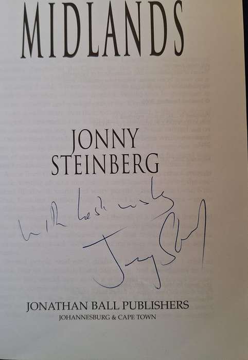 Midlands by Jonny Steinberg Paperback SIGNED