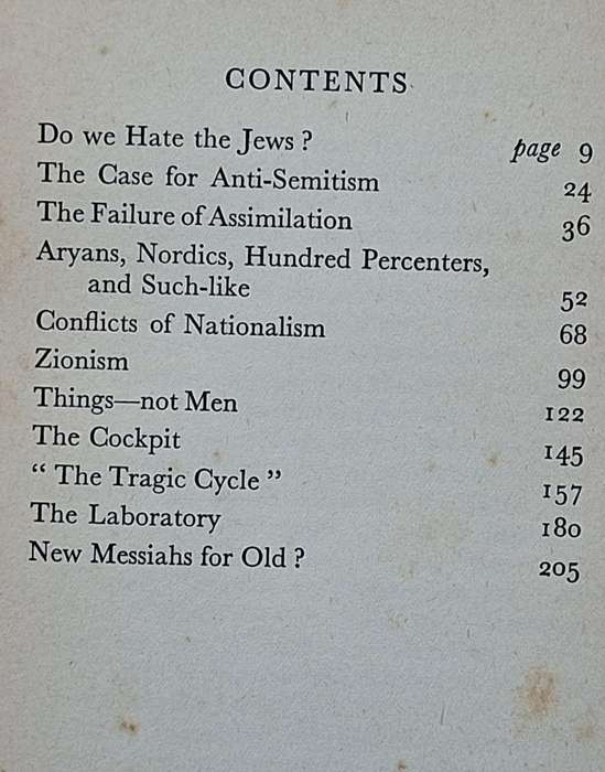 The Intelligent Man's Guide to Jew-Baiting by George Sacks Hardcover 1935