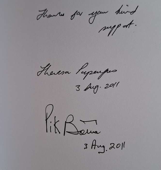 Pik Botha and his Times by Theresa Papenfus TWO SIGNATURES