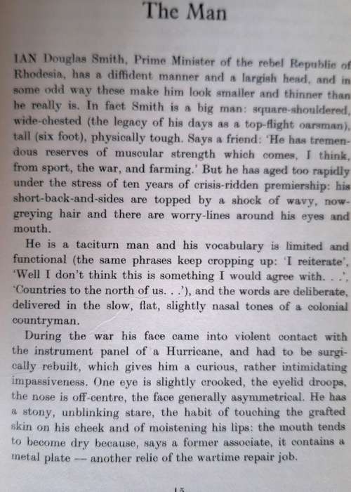 Anatomy of a Rebel: Smith of Rhodesia: a Biography by Peter Joyce Hardcover 1975 Second Impression