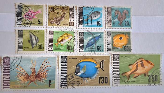 Tanzania 1967 Fish 11 Used stamps