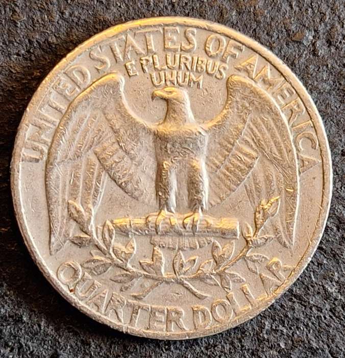 USA 1965 ¼ Dollar "Washington Quarter" Copper-nickel clad copper