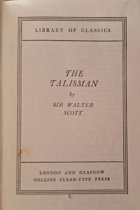 Library of Classics: The Talisman by Sir Walter Scott Hardcover