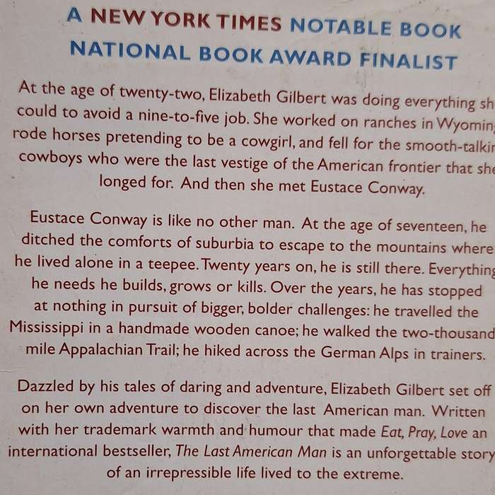 The Last American Man by Elizabeth Gilbert Paperback