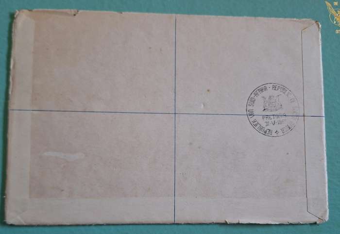 South Africa 1961 31 May Registered Cover with Pretoria cancellation to Cape Town