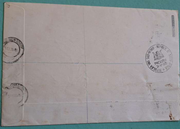 South Africa 1961 31 May Registered Cover with Pretoria cancellation to Swaziland FDC