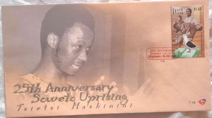 South Africa 2001 25th Anniversary Soweto Uprising FDC 7.18